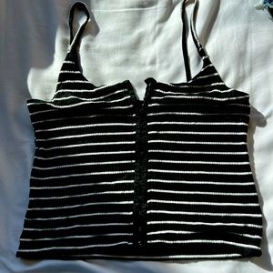 American Eagle Stripe Crop Top